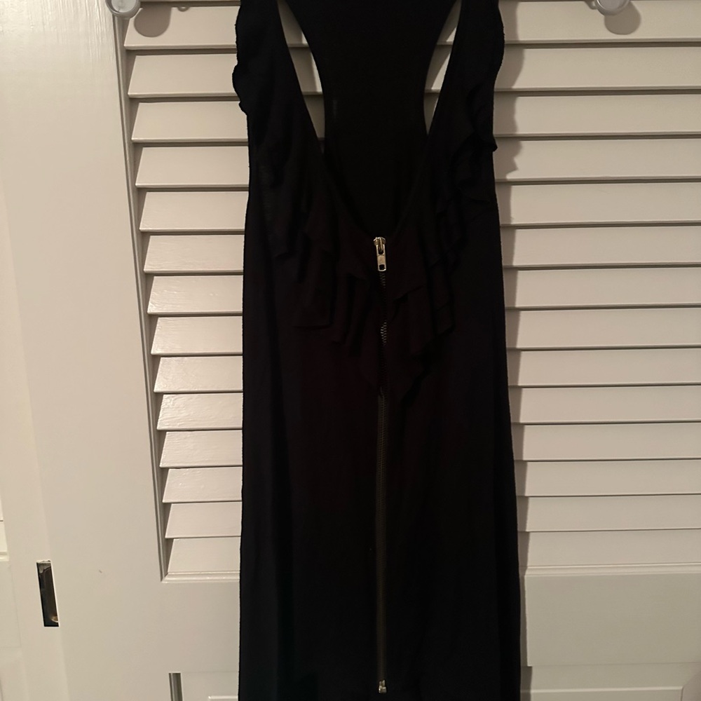 Black Sleeveless top with Zipper